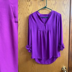 Beautiful Bright Purple 3/4 sleeve blouse